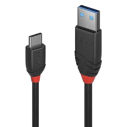 Image of Lindy 1m USB 3.2 Type A to C Cable, 10Gbps, Anthra Line