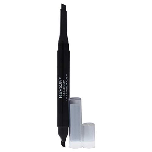 Image of Revlon ColorStay 2-in-1 Angled Kajal Eyeliner, Waterproof Eye Makeup with Smudge Brush for Smokey Eyes, Fig (102)