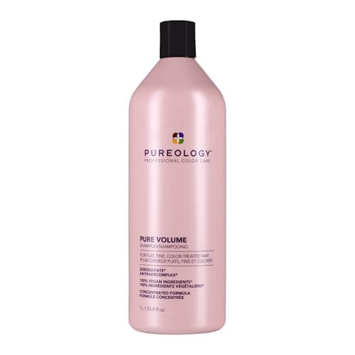 Image of Pureology | Pure Volume | Shampoo | For Flat, Fine, Colour-Treated Hair | Adds Weightless Volume | Vegan | 1000ml