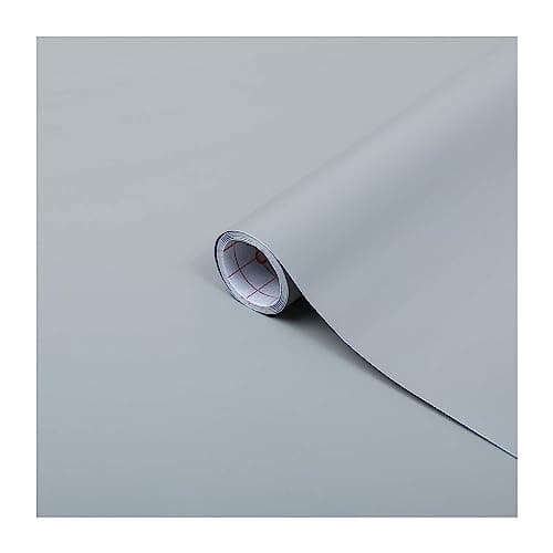 Image of d-c-fix vinyl wrap Gray matt plain 67,5 cm x 2 m - sticky back plastic roll for furniture, kitchen & cupboards - contact paper sticker self adhesive film