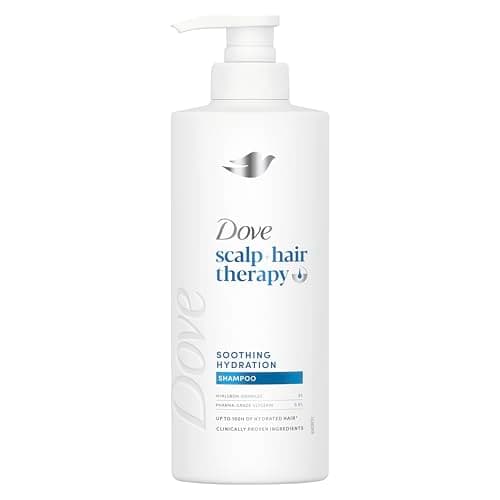 Image of Dove Scalp + Hair Therapy Soothing Hydration Shampoo hair care with Hyaluron-Complex and Pharma-Grade Glycerin for up to 100 hours of hydrated hair* 400 ml