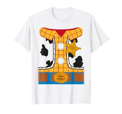 Image of Pixar Toy Story Woody Costume T-Shirt, Men, White, 4X-Large