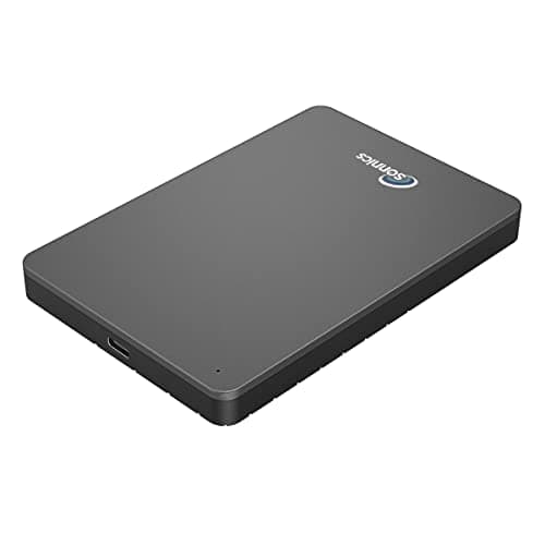 Image of Sonnics 500GB Grey External Portable Hard drive type C USB 3.1 Compatible with Windows PC, Mac, Smart tv, XBOX ONE & PS4