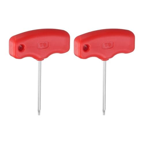 Image of sourcing map 2pcs Torx Screwdriver T9 CR-V Steel T Handle Star Key Wrench for CNC Lather Tool Holder