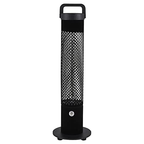Image of Litecraft 1200 Watt Free Standing Outdoor IP45 Rated Radiant Patio Heater - Black