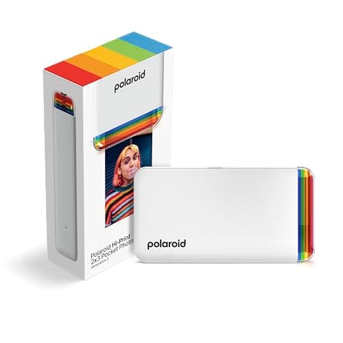 Image of Polaroid Hi-Print - 2nd Generation - Bluetooth Connected 2x3 Pocket Photo, Dye-Sub Printer - White