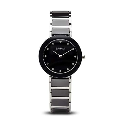 Image of BERING Women Analog Quartz ceramic collection Watch with stainless steel/Ceramic Strap and Sapphire Crystal 11429-742