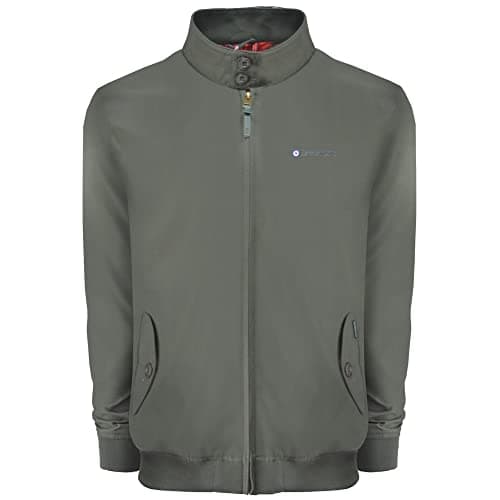 Image of Lambretta Mens Harrington Retro MOD Classic Jacket (as8, alpha, m, regular, regular, Khaki)