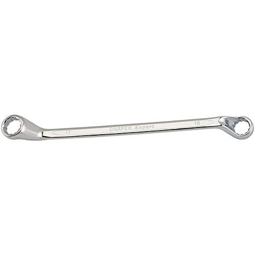 Image of Draper 55691 7105MM Expert Hi-Torq Deep Offset Ring Spanner, 16mm x 17mm , Blue