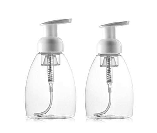 Image of 250ML (8.5 oz) Foaming Dispensers Empty Refillable Pump Bottle Makeup Shampoo Facial Cleanser Hand Liquid Foaming Containers DIY Hand Body Wash Pack of 2