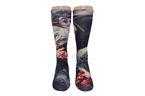 Image of Walking Dead Eating Walkers 360 Photoreal 1 Pair Of Socks