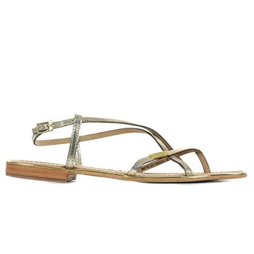 Image of Les Tropéziennes by M. Belarbi Monaco, Women's Sandals Gold Size: 7.5 UK
