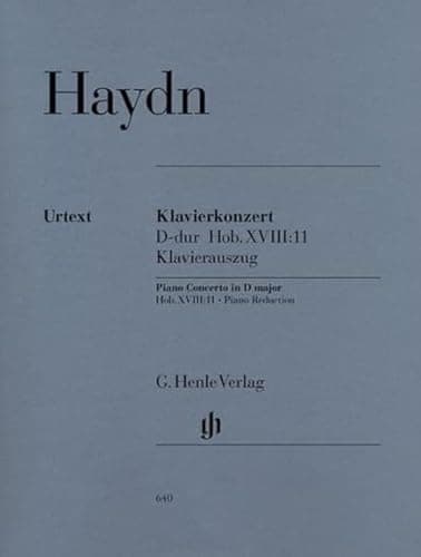 Image of Concerto for Piano (Harpsichord) and Orchestra D major Hob. XVIII:11 - piano (harpsichord) and orchestra - piano reduction for 2 pianos - (HN 640): Instrumentation: 2 Pianos, 4-hands, Piano Concertos
