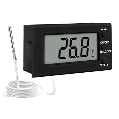 Image of Oven Thermometer Digital for Inside Oven Resistant 300°C, Heat Proof, Fast And Convenient Instant Read Food Temperature Probe for Oven, Smoker, BBQ, Oil, Milk, Deep Frying with Timer sensor Alarm