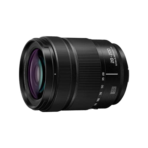 Image of Panasonic Lumix S-R28200E 28-200mm F4.0-7.1 Macro OIS Lens, Full Frame Camera Lens, Wide & Long Zoom Lens, Dual IS 2, Dust/Splash/Freeze-Resistant, Ideal for 4K Video, Black