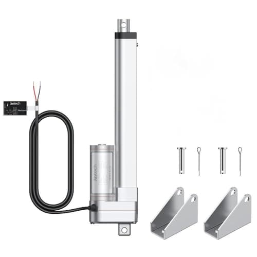 Image of Justech 12V Heavy-Duty Linear Actuator 330LBS/1500N-8inch/200mm Silent IP65 Electric Actuator with Brackets for Electric Windows, RV Adjustments, Solar Trackers, Industrial Machinery (200mm 3000N)
