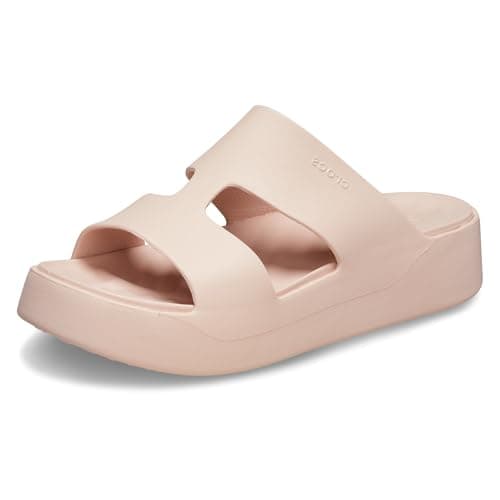 Image of Crocs Women Sandal, Getaway Platform H-Strap, Quartz, 4 UK Women