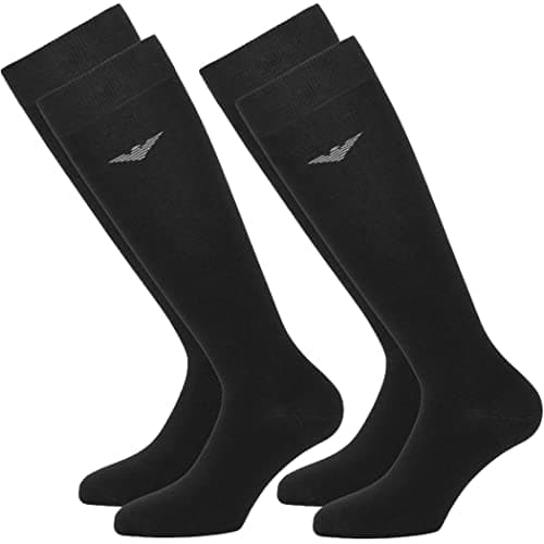 Image of EMPORIO ARMANI MAN 2PACK LONG SOCKS BLACK One Size