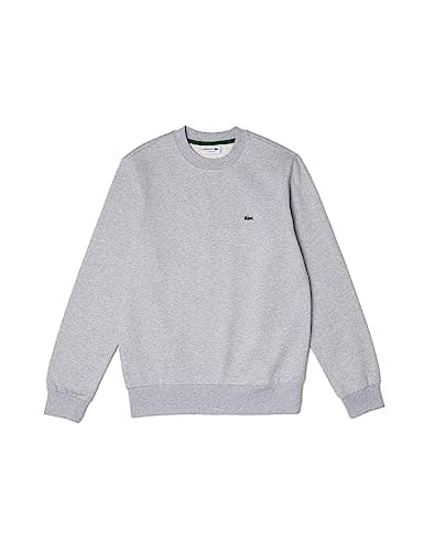 Image of Lacoste Men's Fleece Crew Neck Sweatshirt, Argent Chine, 3XL