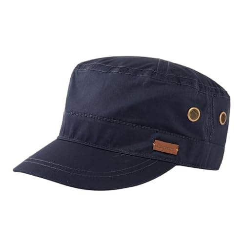 Image of Comhats Unisex Mens Cotton Army Caps Military Hats Baseball Sun Hat Trucker Cadet Combat Cap for Men Navy Blue XL