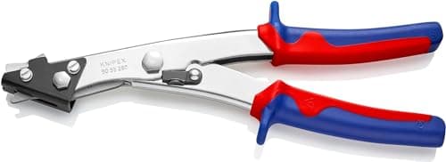 Image of KNIPEX Sheet Metal Nibbler Nickel Plated with Multi-Component Handles 280 mm, 90 55 280 EAN