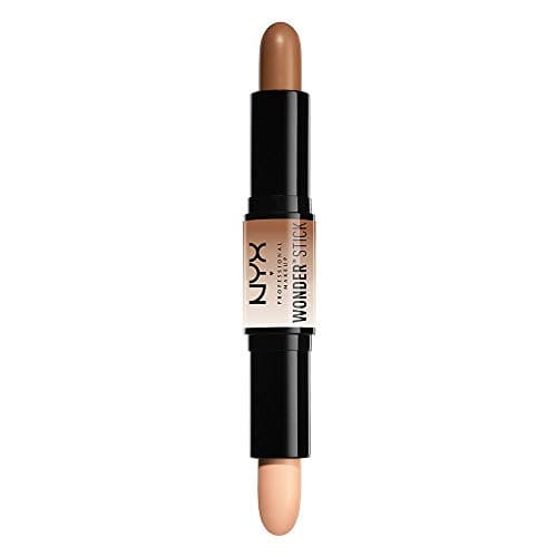 Image of NYX Professional Makeup Wonderstick, Dual-ended, On-the-Go Highlight and Contour Stick, Creamy Texture, Shade: Medium
