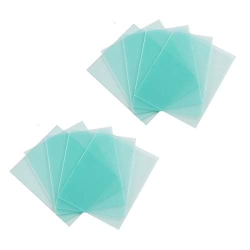 Image of 10-PACK Welding Protective Lens Replacement 4.33 X 3.54 inch (110 mm x 90 mm) Transparent Cover Lens Cover