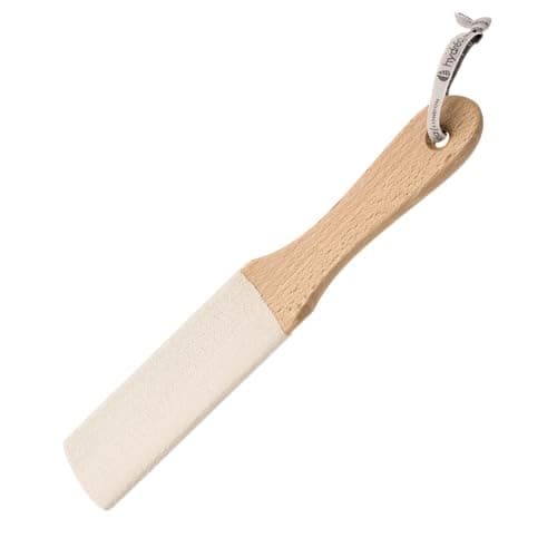 Image of Hydrea London FSC® Certified Beechwood Curved Wooden Foot File with Ceramic Micro Crystals