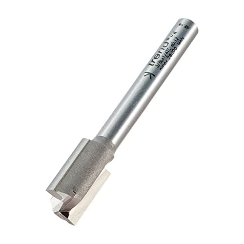 Image of Trend Professional Hinge Recessors Two Flute Router Cutter, 1/4 Inch Shank, 12mm Cut Diameter, Tungsten Carbide Tipped, 3/8LX1/4TC