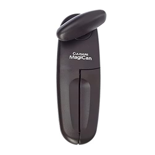 Image of Culinare C10001 MagiCan Tin Opener | Graphite | Plastic/Stainless Steel | Manual Can Opener | Comfortable Handle for Safety and Ease