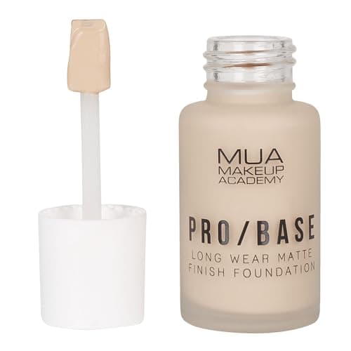 Image of MUA Makeup Academy Pro/Base Full Coverage Long Wear Matte Finish Foundation, Shade #110, 30 ml - Vegan & Cruelty Free