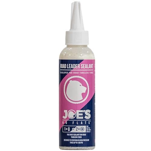 Image of JOE'S NO FLATS Road Leader Sealant – High-Pressure Tubeless and Inner Tube Puncture Sealant for Road and Gravel Bikes - Lightweight, Ammonia-Free, Fast-Acting Formula