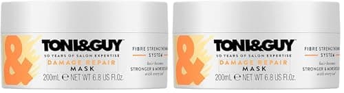 Image of Toni & Guy Damage Repair Mask for Intense Reconstruction Unisex, 6.8 Ounce (Pack of 2)