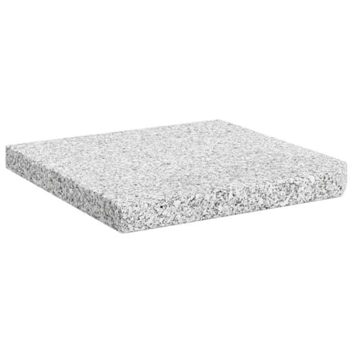 Image of vidaXL Umbrella Weight Plate Granite 25kg Square Grey Outdoor Parasol Base