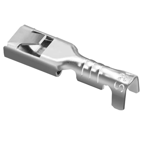 Image of Heschen female spade quick splice crimp terminals 2.8mm crimp connector non insulated 100 pcs