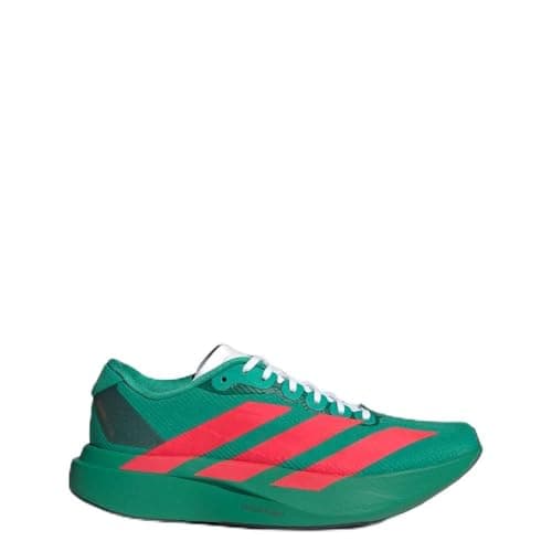 Image of adidas Womens Adizero Evo Sl Woven W, Court Green/Lucid Red/White, 10.5