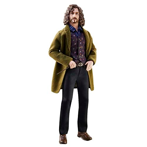 Image of Mattel Harry Potter Collectible Sirius Black Doll (10-inch), Fully Posable, Wearing Signature Outfit with Wand, Gift for 6 Year Olds and Up, HCJ34