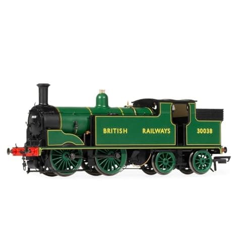 Image of Hornby Steam Train - R30140 BR, M7 Class, 0-4-4T, 30244 - Era 3 00 Gauge Locomotives for Train Set, Engine Models for Adults - 1:76 Scale Model Gift, Red