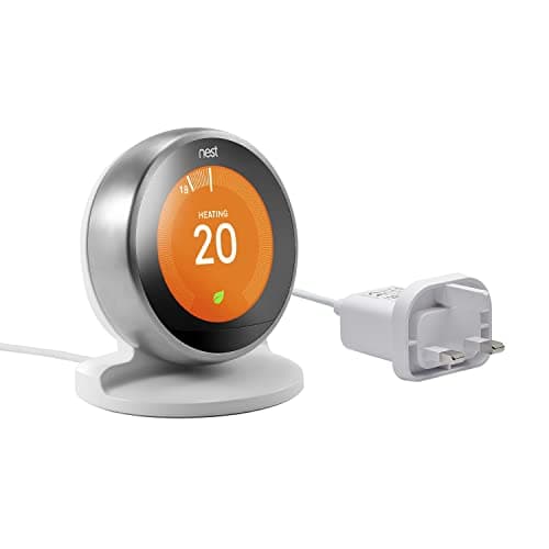 Image of Aulbilly Stand with Power Cable and Adapter for Google Nest Learning Thermostat 3rd Generation (White)