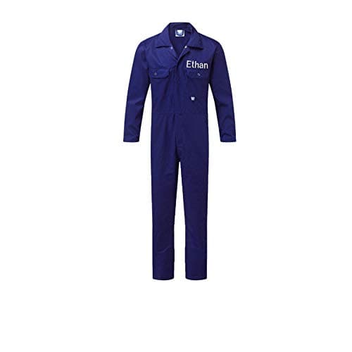 Image of Sew Sew Special Personalised Boys, Kids Boiler Suit Overall/Jumpsuit. (4-5 Years) Royal Blue