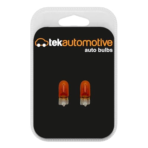 Image of Tek Automotive 501 Amber Indicator Bulbs – WY5W 12V 5W W2.1x9.5d Capless Repeater Lights - Twin Pack