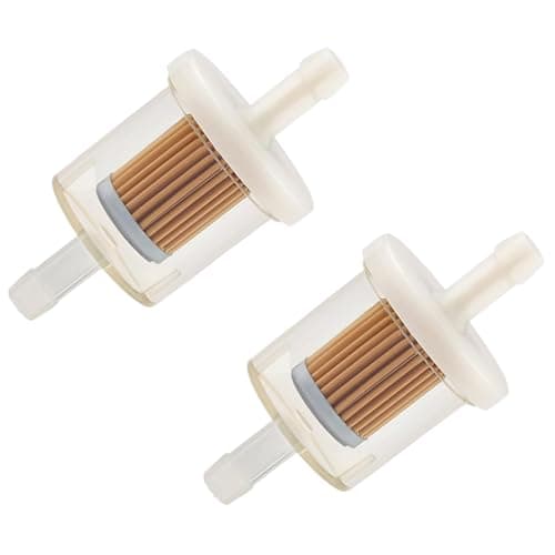 Image of 2PCS Inline Fuel Filter compatible with Briggs Stratton 691035, 40 Micron 1/4" Diesel Petrol Fuel Filter Fit 6mm 8mm Pipes