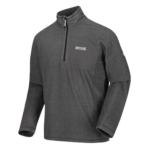 Image of Regatta Men's Montes Lightweight Half Zip Fleece Midlayer Pullover - Perfect for Outdoors, Walking, Hiking & Camping