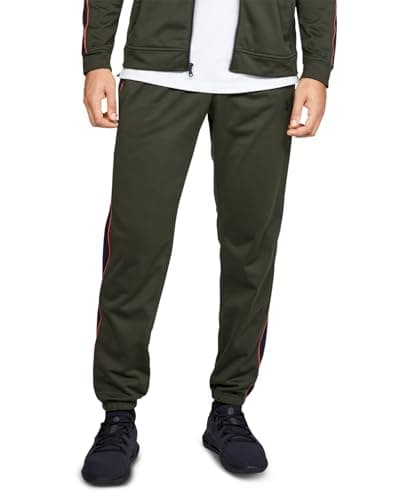 Image of Under Armour Men Unstoppable Essential Track Pant Trousers - Baroque Green//Black (310), X-Large