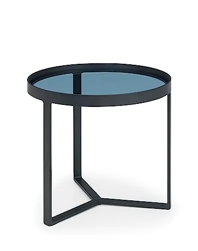 Image of Julian Bowen Loft Lamp Table, Smoked Glass