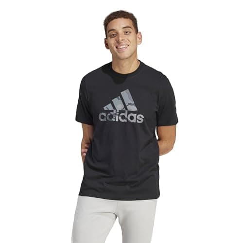 Image of adidas Men's Camo Badge of Sport Graphic Tee, Black, S