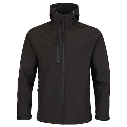 Image of Fort - Holkham Jacket - Extra Large - Black Jacket - Softshell Fabric - Rain Coats for Men - Waterproof Jacket - Comfortable & Durable - Winter Jackets for Men - Mens Winter Jackets