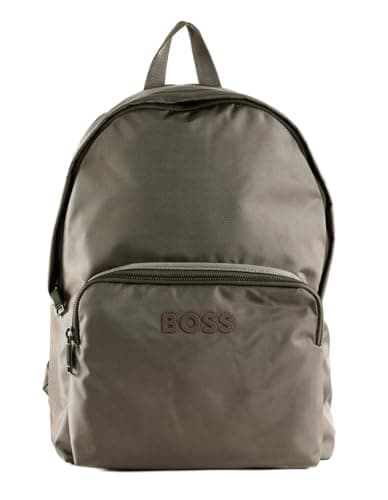 Image of BOSS Men's Catch 3.0 Backpack with Adjustable Straps and Contrast Logo, Open Green376, Onesize