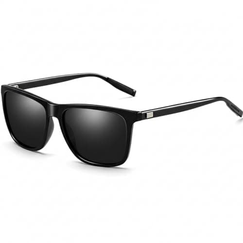 Image of Moleoo Polarised Sunglasses for Men & Women, UV400 Protection Classic Sun glasses, Anti-Glare Lightweight Glasses for Outdoor Beach Running Cycling Fishing Driving Hiking, Black