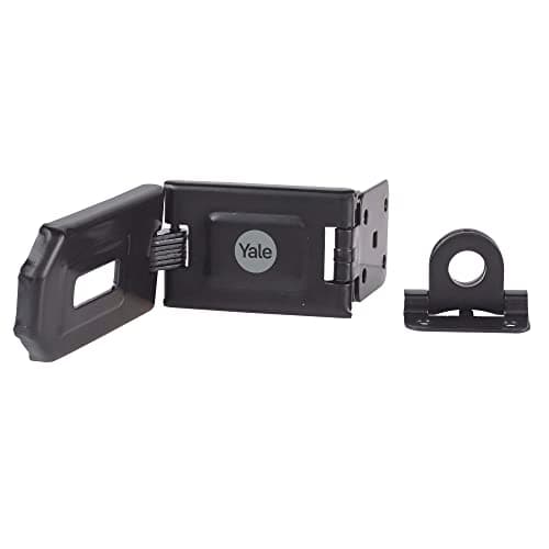 Image of Yale - Y155B /160 / BK - 160mm Hardened Steel Hasp - Secure Gates - Secure Sheds - Suitable for Corners - High Protection